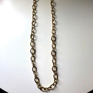 Banana Republic long gold chain fashion necklace